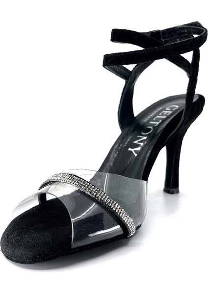 𝐕𝐄𝐋𝐋𝐀𝐑𝐈𝐀 | 𝐆𝐄𝐋𝐓𝐎𝐍𝐘® Tango Ayakkabısı • Düğün Ayakkabısı • Gece & Özel Gün • Şık Kadın Topuklu Ayakkabı – Siyah Hakiki Deri Süet & Şeffaf Bantlı Taş Detaylı indirimleri