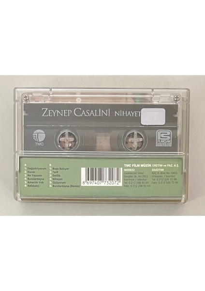 Zeynep Casalini Nihayet Kaset (Orijinal Dönem Baskı Kaset) fiyatları