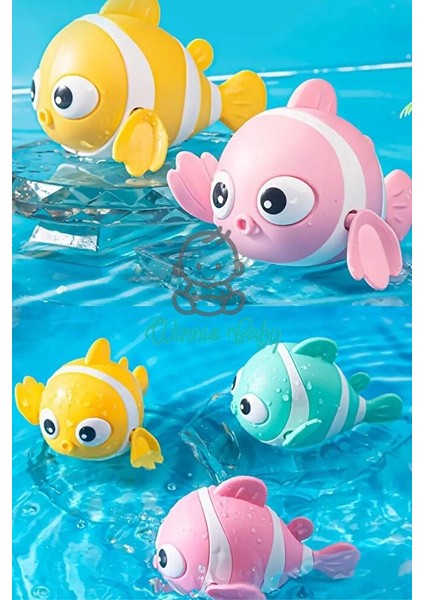 3 Adet Kurmalı Balık Bebek Banyo Oyuncağı Küvet Havuz Banyo Denizde Yüzen Oyuncak fiyatları