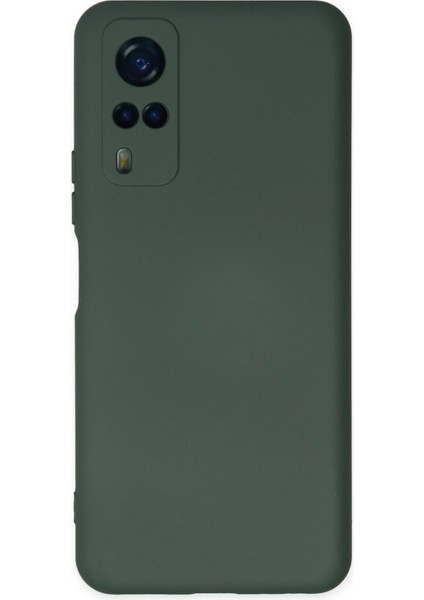 Bfs Vivo Y53S Kılıf Nano Içi Kadife Silikon - Koyu Yeşil