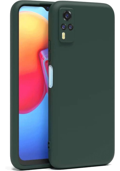 Bfs Vivo Y53S Kılıf Nano Içi Kadife Silikon - Koyu Yeşil modelleri