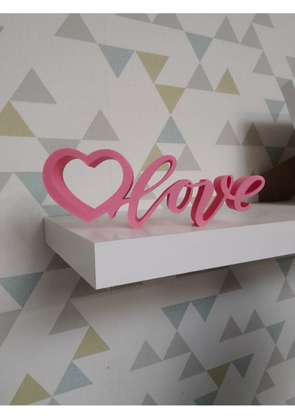 Love Yazılı Ev Dekarasyon Süs Biblo Şık Tasarım