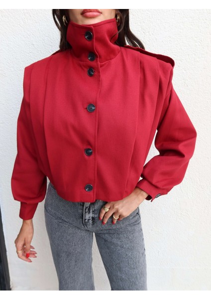 Dik Yaka Apoletli Ceket modelleri