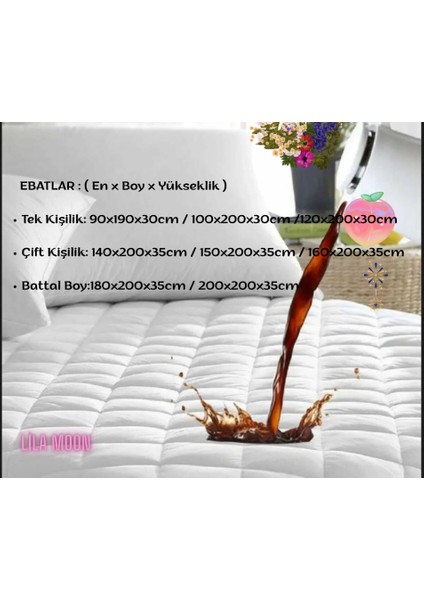 Çift Kişilik Fitted Full Kenar Sıvı Geçirmez % 100 Pamuklu Yatak Koruyucu Alez modelleri