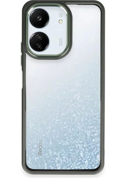 Bfs Xiaomi Redmi 13C Kılıf Power Silikon - Koyu Yeşil