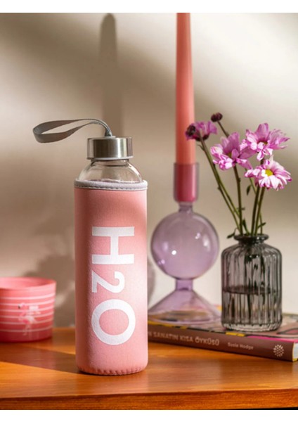 H2o Peluş Kılıflı Cam Matara - Mix fiyatları