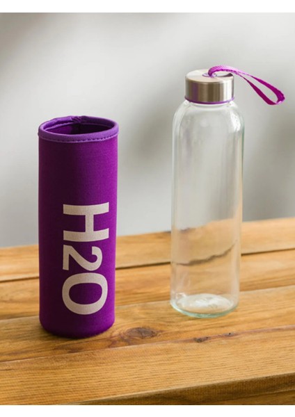 H2o Peluş Kılıflı Cam Matara - Mix fiyatları