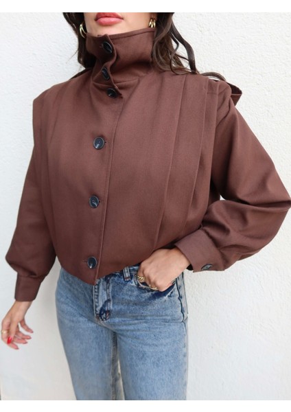 Dik Yaka Apoletli Ceket modelleri