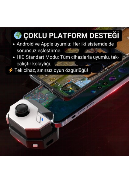 Profesyonel Mobil Oyun Joystick | Ios & Android Uyumlu, Oyun Kontrol Cihazı, Tak-Çalıştır indirimleri