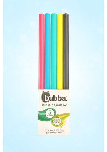 Yeniden Kullanılabilir Büyük Pipet Seti – 5 Parça Renkli, Bpa Free fiyatları