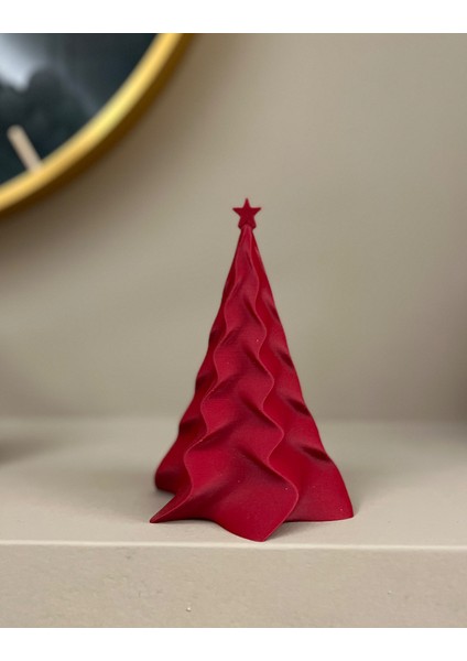 Baskıatölyem Şık Tasarım Yılbaşı Christmas Ağacı 1 Adet Beyaz1 Adet Kırmızı modelleri