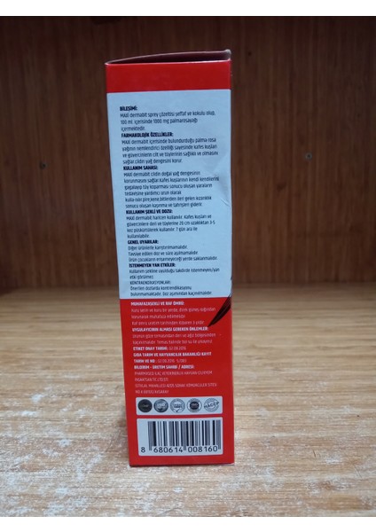 Dermabit Kuş Spreyi 100 ml 2 ADET modelleri