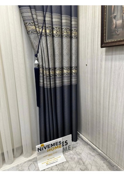 Nivemeshome Atlantik FJ614294 V-502 1/3 Sık Pileli Fon Perde Apm indirimleri