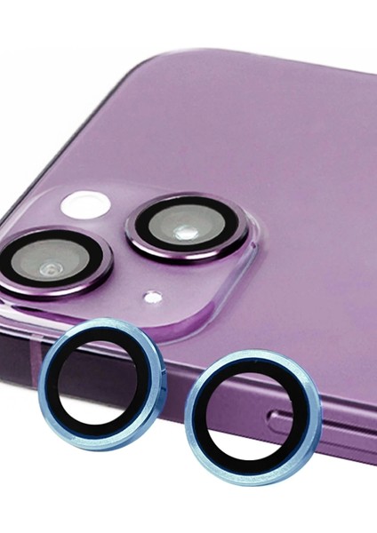 Bfs iPhone 13 Raze Metal Kamera Lens - Mavi