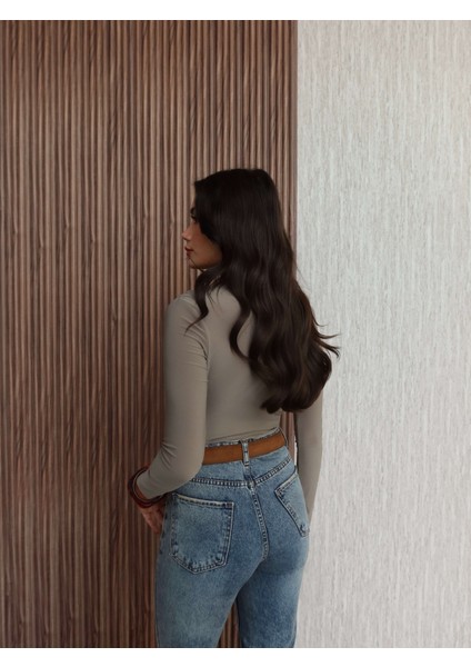 Omuz Bel Pile Detaylı Bluz indirimleri