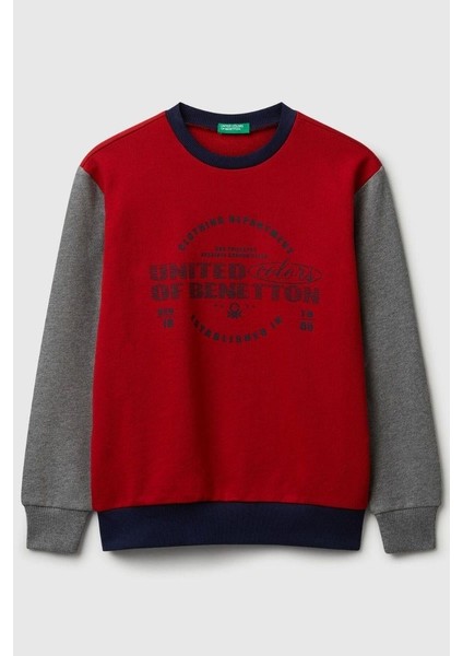 Erkek Çocuk 3J68C10PZ-25K Sweatshirt Kırmızı
