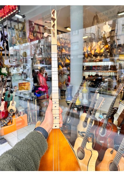 Kısa Sap Yarı Profesyonel Ceviz Bağlama 41 Tekne Jak Girişli