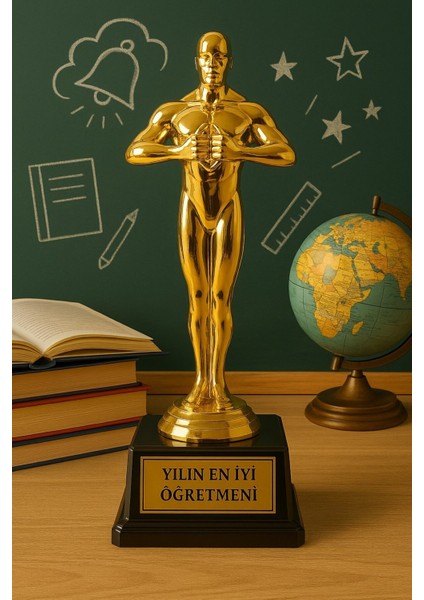 Sevgiliye Eşe Hediye Öğretmenler Gününe Anlam Katan Yılın En Iyi Öğretmeni Oscarı Ödülü Biblosu