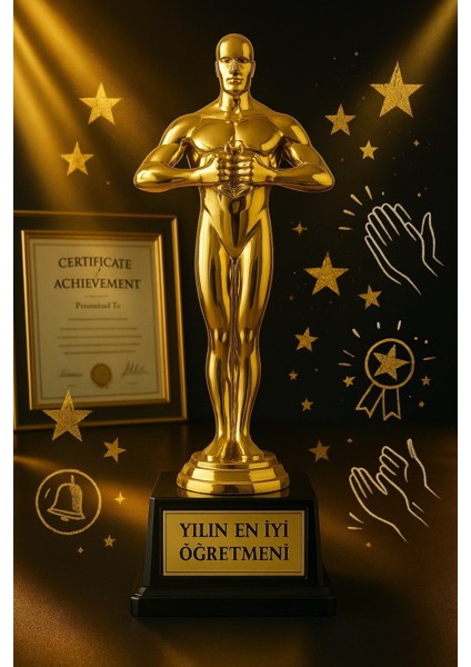 Sevgiliye Eşe Hediye Öğretmenler Gününe Anlam Katan Yılın En Iyi Öğretmeni Oscarı Ödülü Biblosu fiyatları