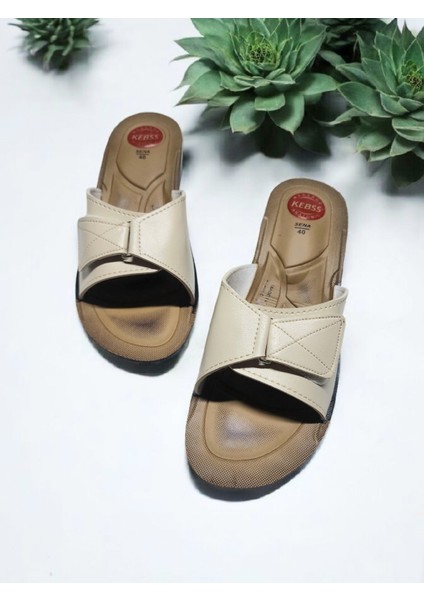 40-41 Numara Anatomik Topuk Dikeni Takviyeli Cırtlı Terlik