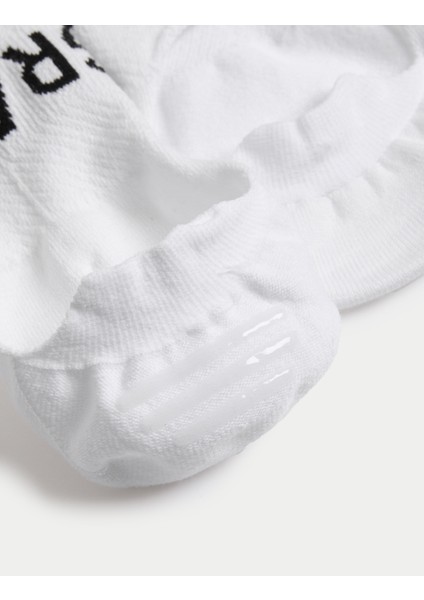 3'lü Pima Pamuk Karışımlı Görünmez Spor Çorapları fırsatları