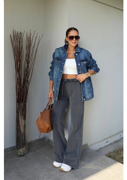 Gri Yıkamalı Eşofman modelleri