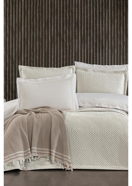 Elite Modern 8 Parça Gelin Seti Bej