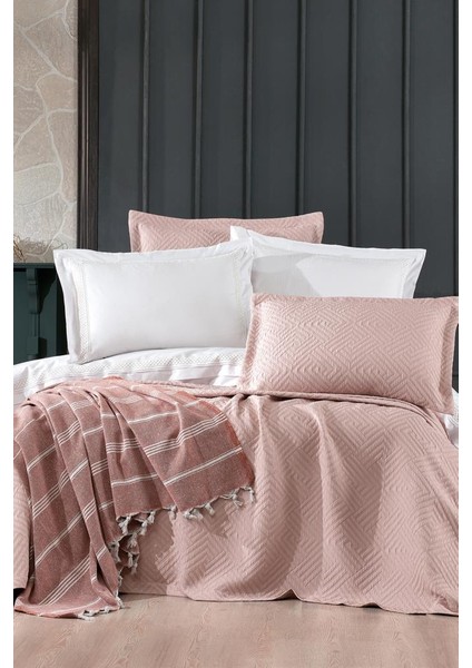 Elite Modern 8 Parça Gelin Seti Pudra