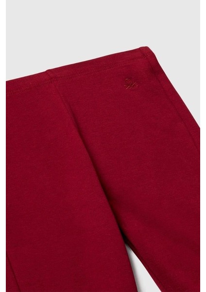 Kız Çocuk 3DKECF037-25K Ispanyol Tayt Bordo modelleri