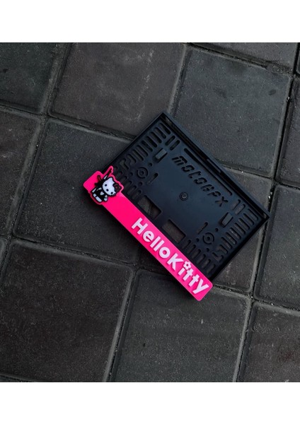 Illegal Hello Kıtty Motor Plakalık