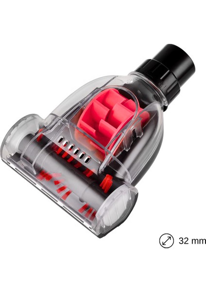 Mini Turbo Kırmızı Fırçalı 32MM