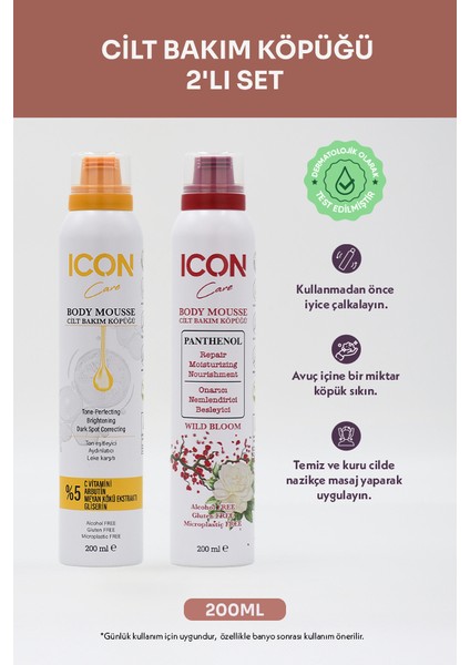 Cilt Bakım Köpüğü C Vitaminli & Wıld Bloom modelleri