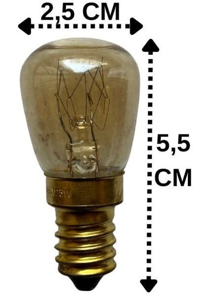 25W Fırın Ampulü 2'li Paket E14 Duy 300 Derece 2700K Halogen indirimleri