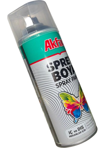 SP9005M Akfix Sprey Boya Mat Siyah 400 ml RAL9005