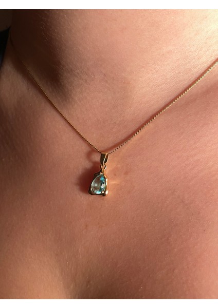 Damla Peridot Çelik Kolye