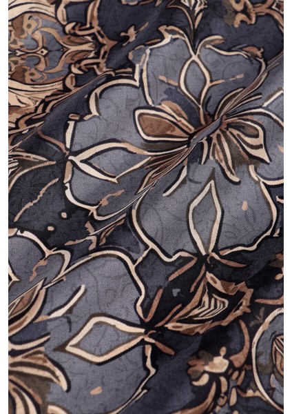 Antrasit Sedef Desen Twill Ipek Eşarp fiyatları