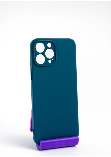 Iphone 13 14 15 Pro Max Apple Ile Uyumlu Lansman Içi Kadife Esnek Soft Silikon Kılıf