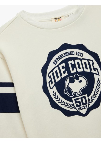 Erkek Çocuk Lisanslı Snoopy Baskılı Uzun Kollu Bisiklet Yaka Şardonlu Sweatshirt (Aw 25) modelleri