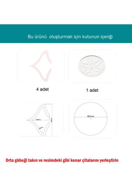 Lamba Tavan Göbegi 01-Motifli-Y-Motif-30-Dis-Çitali fırsatları