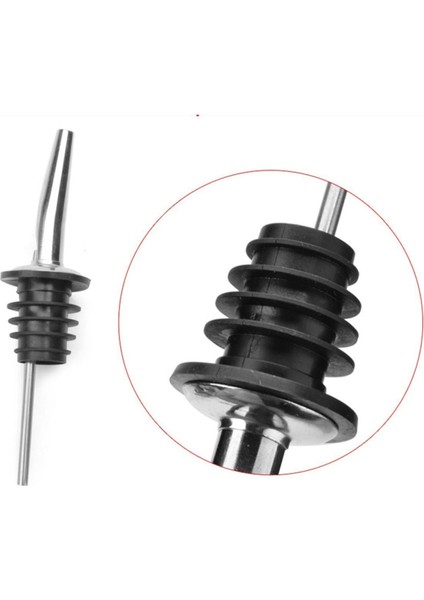 Siyah Çelik Şişe Ucu Servis Aparatı Yağdanlık Tapa Mantar Otel Restoran Için fırsatları