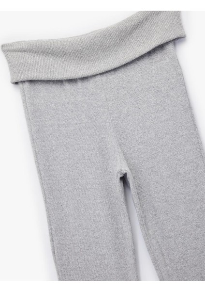 Viskon Karışımlı Yüksek Bel Ispanyol Paça Tayt Pantolon (Aw 25) modelleri