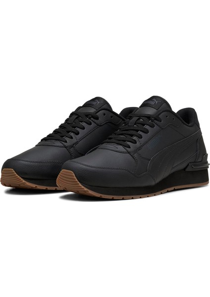 Erkek Puma St Runner V4 L Siyah Erkek Günlük Spor Ayakkabı