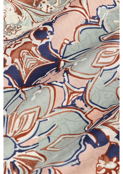 Somon Sedef Desen Twill Ipek Eşarp fiyatları