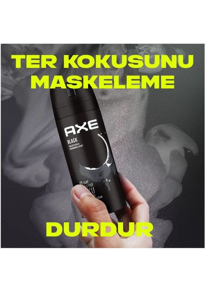 3 Adet Axe Erkek Deodorant & Bodyspray Black 48 Saat Etkileyici Koku Vücut Spreyi 150 ml fiyatları