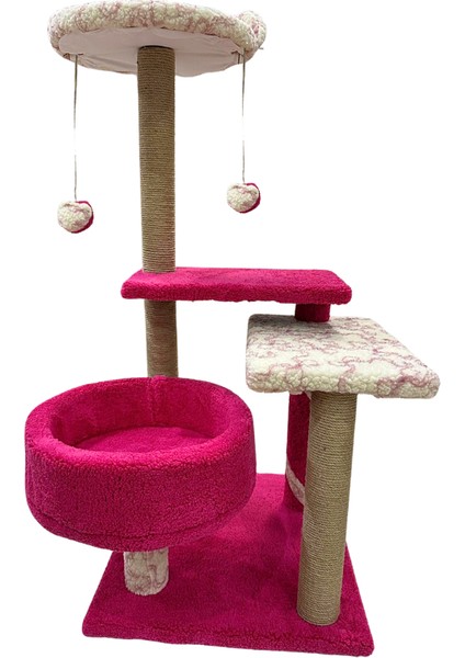 "103 cm Çok Katlı Kedi Tırmalama ve Dinlenme Ağacı | Lüks Tasarım Kedi Yatağı | Dayanıklı Kedi Oyun Alanı | Kediler Için Konforlu Dinlenme ve Oyun Merkezi" modelleri