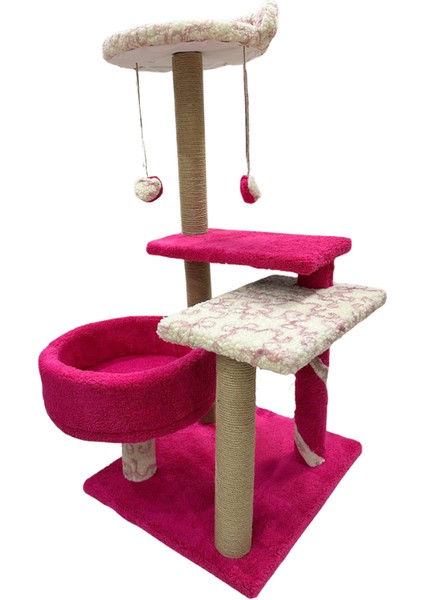 "103 cm Çok Katlı Kedi Tırmalama ve Dinlenme Ağacı | Lüks Tasarım Kedi Yatağı | Dayanıklı Kedi Oyun Alanı | Kediler Için Konforlu Dinlenme ve Oyun Merkezi" fırsatları