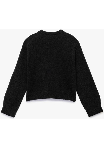 Uzun Kollu Bisiklet Yaka Taşlı Triko Kazak (Aw 25) indirimleri