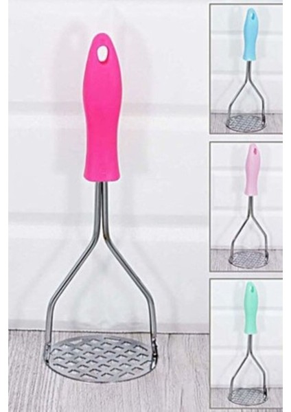 Renkli Saplı Metal Patates Ezici, Kullanışlı ve Dayanıklı Mutfak Gereci fiyatları