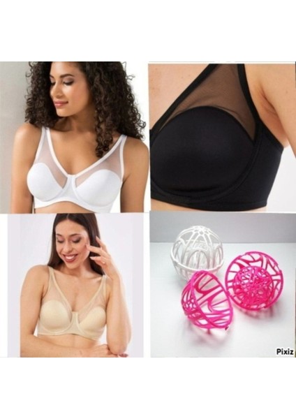 Missayza Fenetta Tül Kaplı B-C-D Cup Sütyen 9200 Avantajlı Paket, Yıkama Topu Hediyeli fiyatları