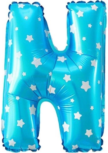 N Harfi Mavi Renk 16 Inc 40 cm Balon Parti Malzemesi